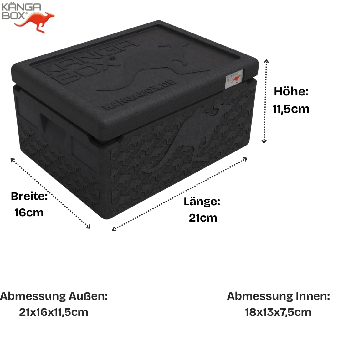 Mini Thermobox kalt & warm 1,5L – Ideal als Lunchbox oder Brotdose - Ultraleicht & perfekt schließender Deckel – Stoß- & Kratzfeste Oberfläche – Spülmaschinenfest