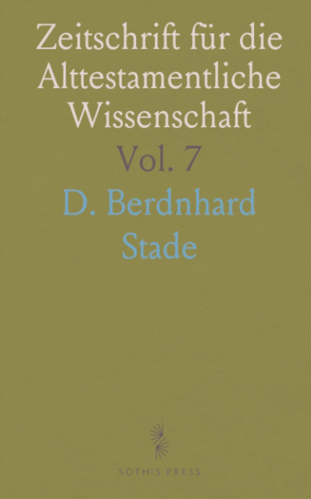 Zeitschrift für die Alttestamentliche Wissenschaft