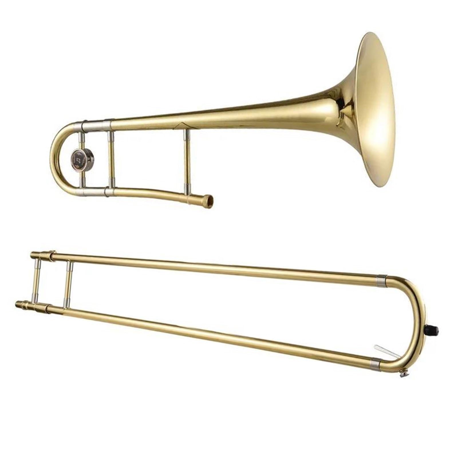 Instrument puzonowy Puzon tenorowy Bb dla początkujących mosiężny suwak z ustnikiem futerał