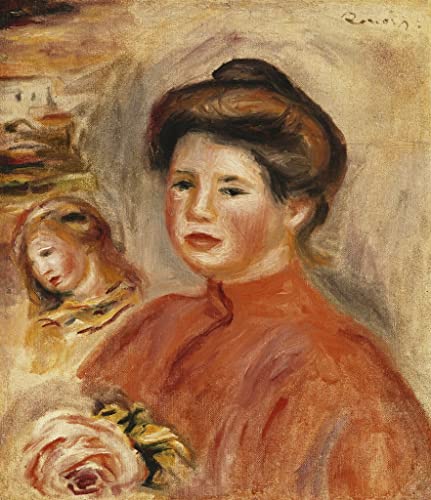 Impression d'art Portrait de Gabrielle Renoir tableau décoration murale salon 60x90
