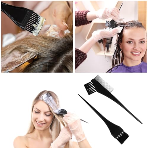 12 Stück Strähnchenhaube Set - Einstellbar Stränchen Haube Highlight Kappen mit Kunststoffhaken Färbung Haarfärbepinsel Ervorhebung Kappe für Strähnen Selber Machen Salon Heimgebrauch Haarfärbemitte