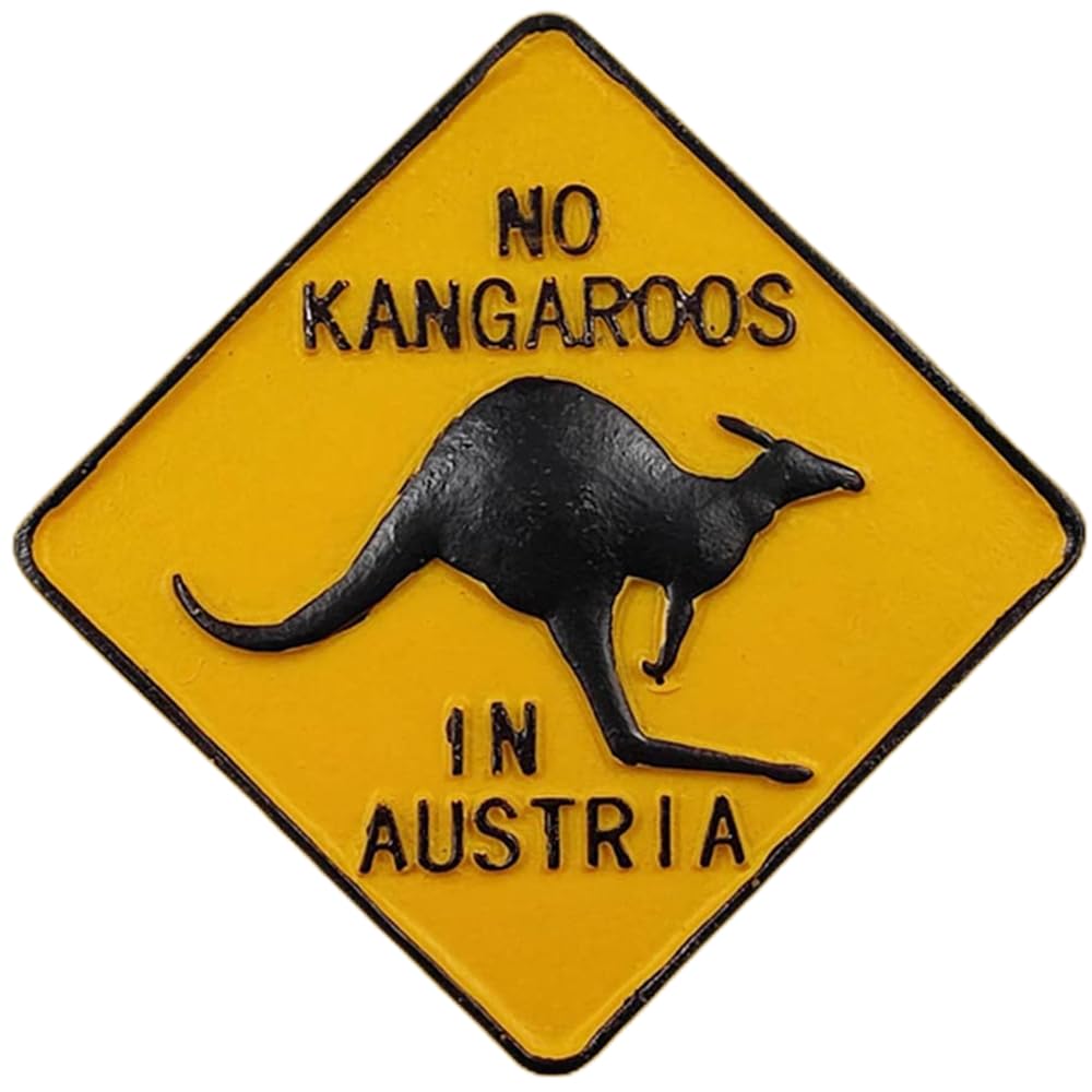 Amazon.com: No Kangaroos in Austria Fridge Magnet Travel Souvenir