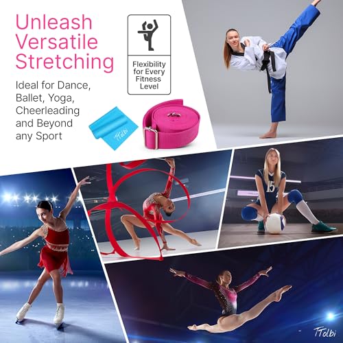Stretching Strap with Door Anchor & Resistance Band – Leg Stretcher for Improving Flexibility & Splits – Ideal for Ballet, Dance, Cheer, Yoga & Gymnastics – Home Training Equipment for All Levels - Image 5