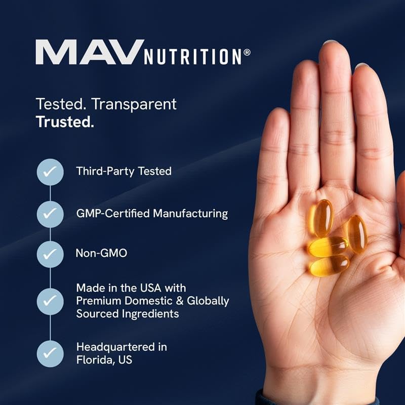 Miniatura 2 de Aceite de pescado Omega 3 con vitamina D3  1280 mg Omega3 + 1000 IU VIT D3 para apoyo a la salud cardíaca, inmune y ósea  Suplemento EPA DHA Omega 3