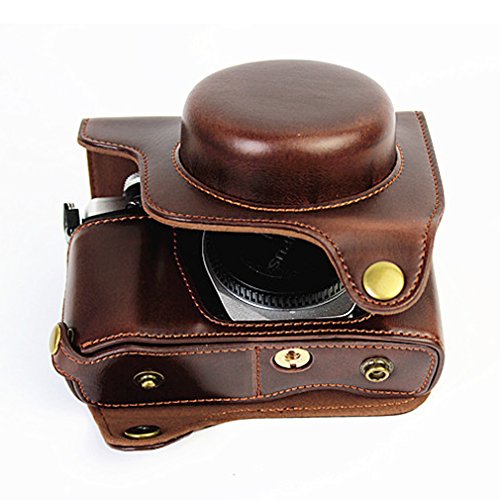 First2Savvv Full Body Precise Fit Pu Leather Digital Camera Case Bag Cover With Should Strap For Olympus Om-D E-M10 Mark Iii Em10 Mk 3 With 14-42Mm F3.5-5.6 Ez Lens Xjd-Em10 Mark Iii-Hh10 #TOP2