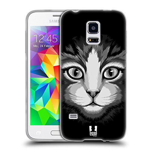 Head Case Designs Gatto Tabby Illustrazioni Faccia...