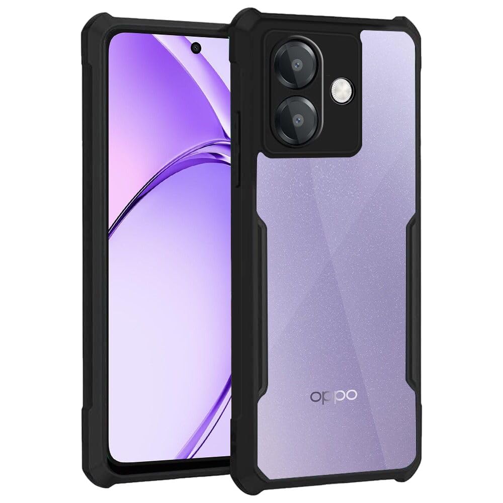 SBMS Oppo A3x 5G / Oppo A3 5G Crystal Clear Back Cover Case | 360 Degree Protection | Shock Proof Design | Transparent Back Cover Case for Oppo A3x 5G / Oppo A3 5G (PC & TPU, Black Bumper Eagle) (B0DCC715YN) Amazon Price History, Amazon Price Tracker