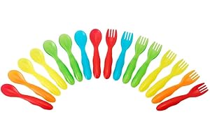 TOMY The First Years Take & Toss Toddler Plastic Forks Set of 16