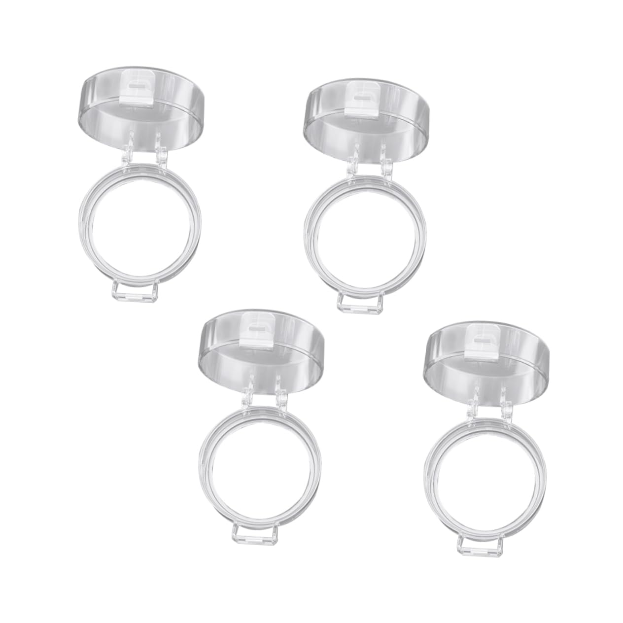 HANABASS 4Pcs Childproof Gas Stove Knob Covers Transparent Safety Case for Kitchen Gas Controls Heat Resistant Easy to Use Protect and Pets from Accidental Ignition
