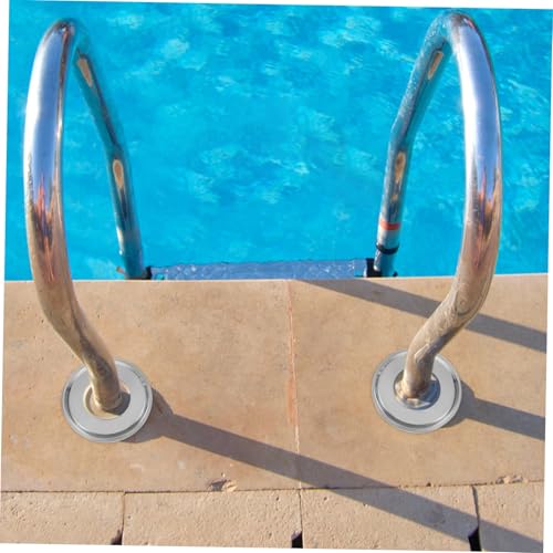 Cubiertas de protección para escalera de piscina de acero inoxidable 4 piezas miniatura 5