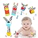 Tibroni 5 Pezzi Baby Rattle Neonato Sonagli Calzini Polso,Simpatici Animaletti Developmental Toys,Giocattoli per Neonati Adatti per Neonati o Ragazze per Bambini di 0-3, 3-6, 6-12 Mesi