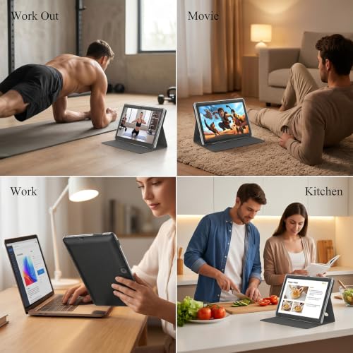 Image of Tablet 7 Inch Andriod with Protective Case, RAM 8GB(3+5Expand) ROM 32GB 1TB Expand, IPS 1024 * 600 Bluetooth, WiFi, GMS, Widevine L1,YouTube, Netfilx (Black)