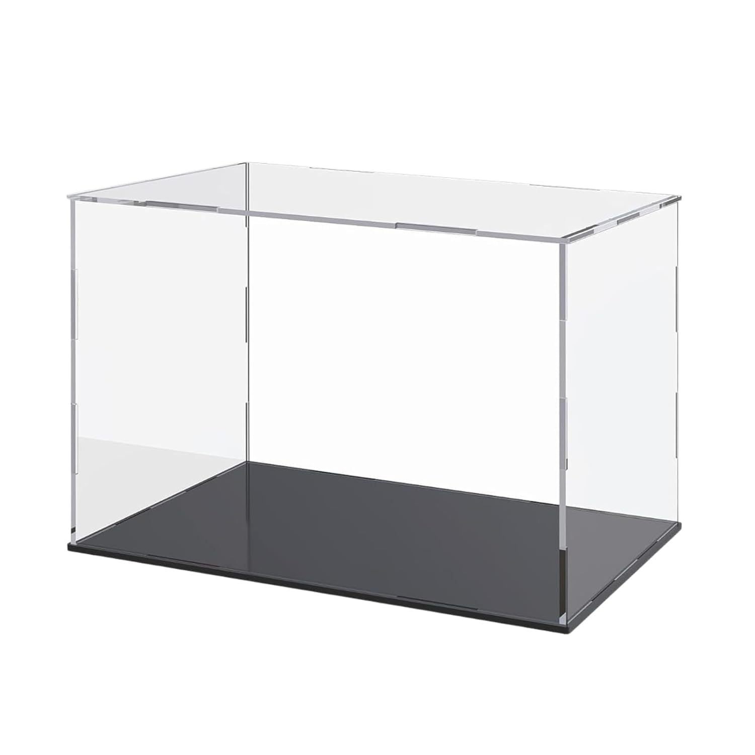 Qzix Premium Clear Acrylic Display Case with Black Base – Dustproof Showcase Box for Collectibles, Action Figures, Toys, Miniatures, Models & Memorabilia (12" L x 8" W x 8" H)-image-22