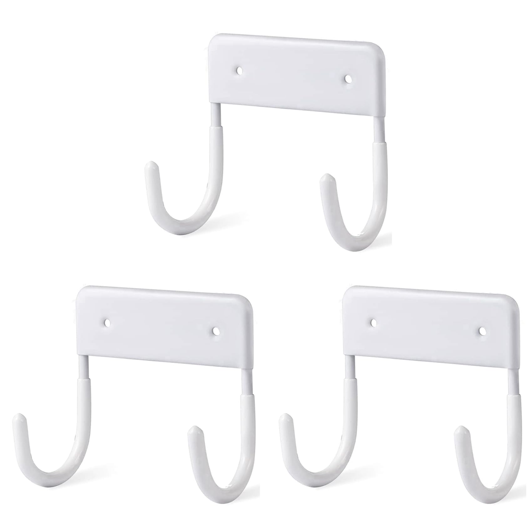 Hndhbfgrt White 3X Ironing Board Hanger,Ironing Board Hook, Wall Mounted Holder, Large & Small Ironing Board (Matte )