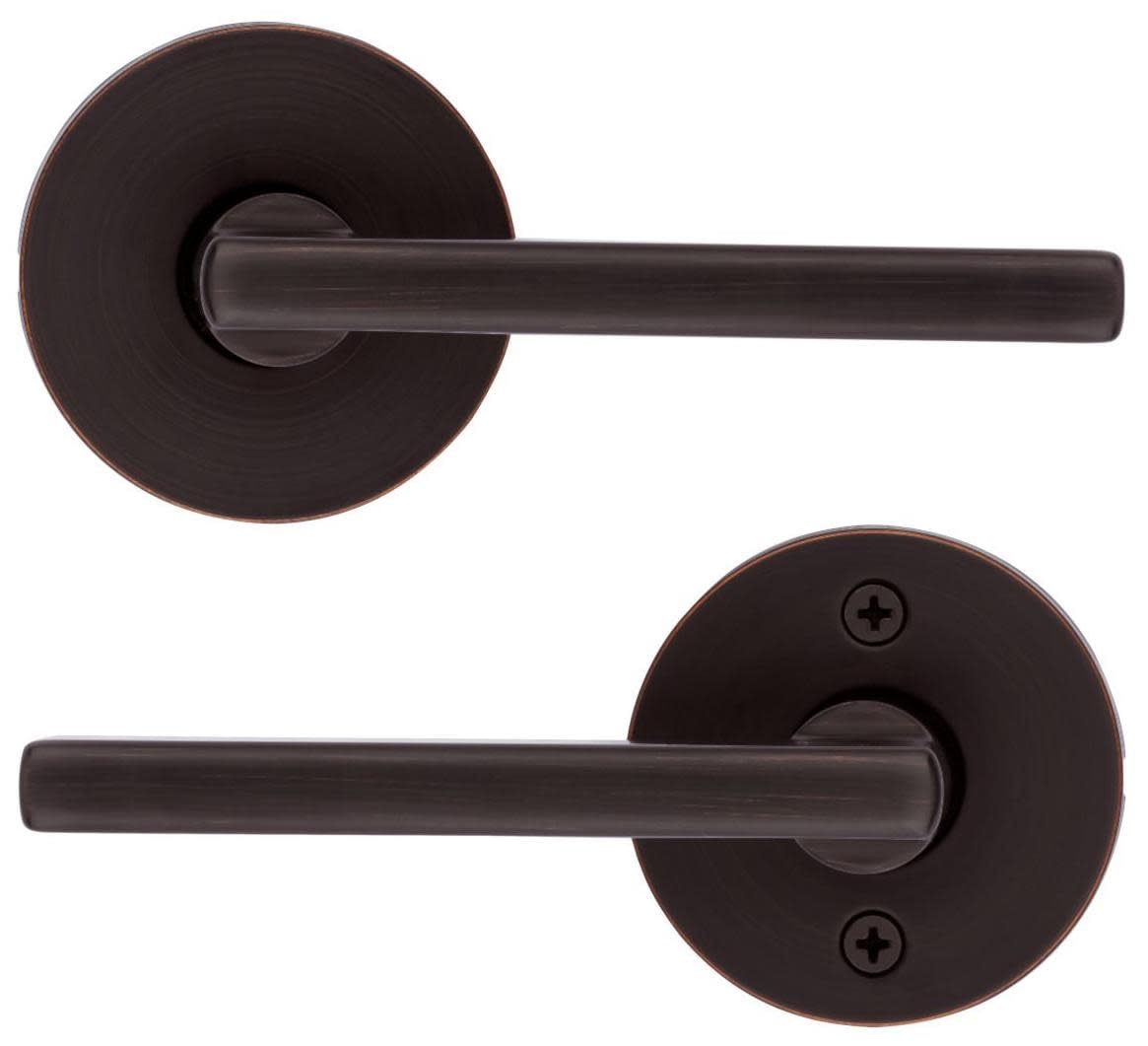 Kwikset 720HFLRDT-15 Halifax Lever with Round Rose Passage Door