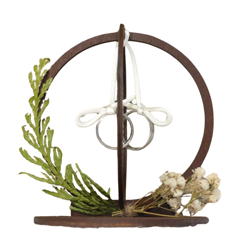 Nomart Porta Alianzas Boda Originales, 12 Colores, Porta Anillos Boda, Llevar Anillos Boda, Porta Alianzas Modelo Niza, Porta Anillos con Flores Naturales Secas