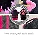 Rongdilawu Furry Paws LED Light Up Claws Therian Fursuit Gloves - Fluffy Faux Fur for Cat Fox Wolf Cosplay Halloween Costume Party