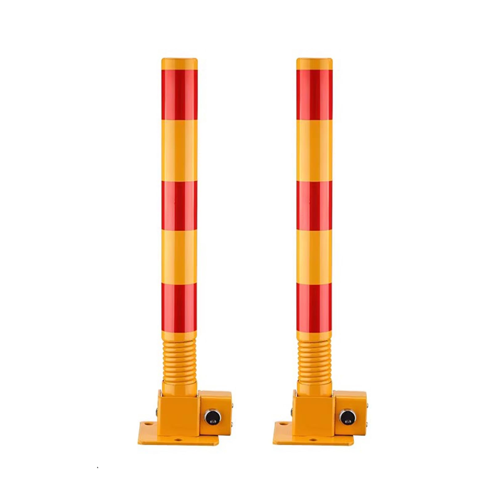 Barrière de stationnement avec bande d'avertissement pour sécuriser votre rue et allée