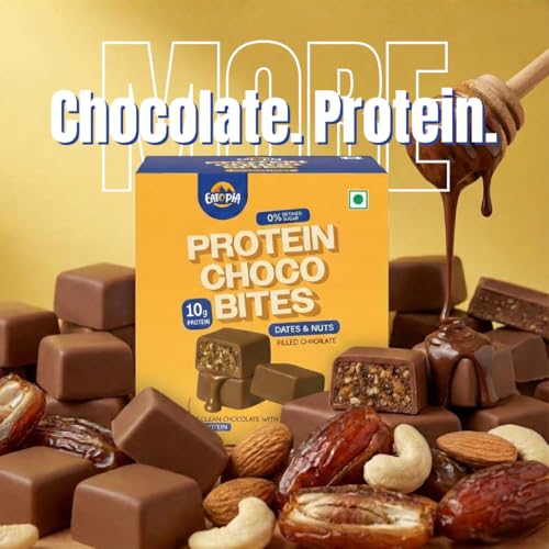 Image of Eatopia Chocolate Dates & Nuts Protein Bites, 10g Protein, Pack 2 (200g)