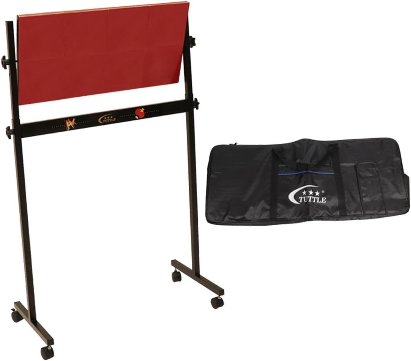 Table Tennis Rebound Board Rebounder Easy to Install with Wheels Equipment for