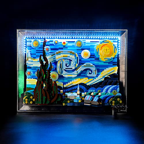 BRIKSMAX Led Lighting Kit for LEGO-21333 Vincent van Gogh - The Starry Night - Compatible with Lego Ideas Building Blocks Model- Not Include the Lego Set(Remote-Control Version)