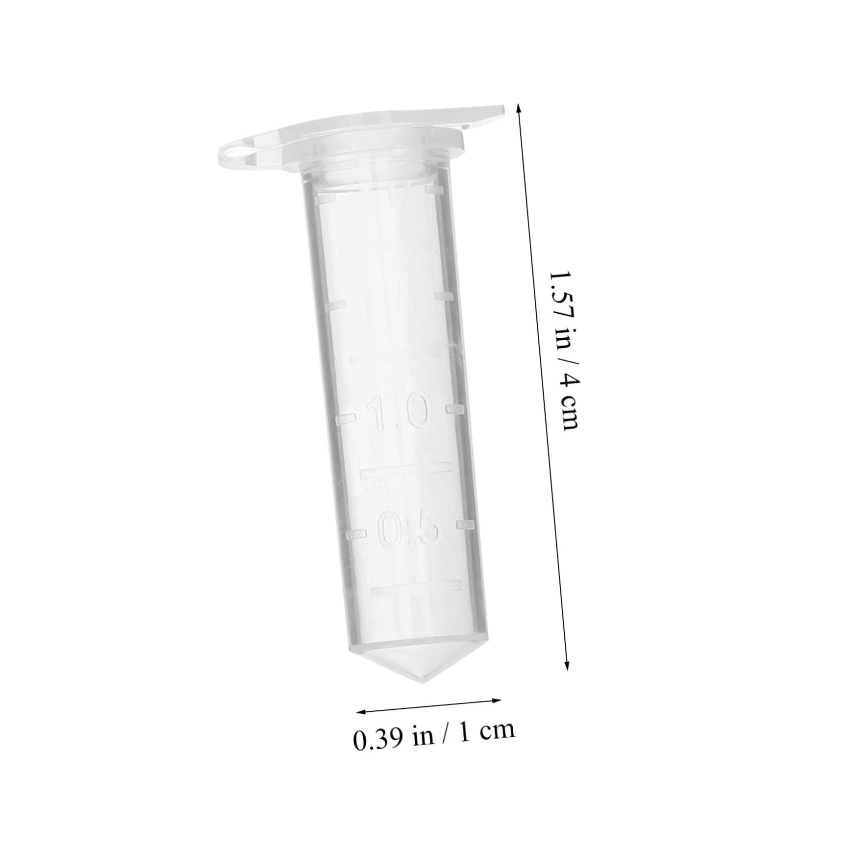 Provette da Centrifuga 500 Pezzi in Plastica con Tappo, 2ml