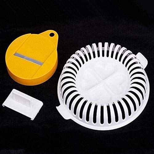 BEESCLOVER 1Pc Home Microwave Oven Apple Fruit Potato Crisp Chip Slicer