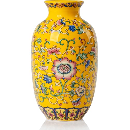 Qinlang SMALL FLOWER VASE 6 In Small Yellow Flower Vase cover