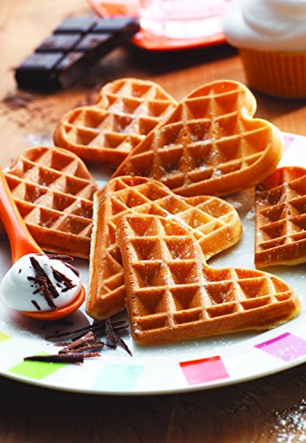 Tefal Platte Herzwaffeln Backform Nummer 6, passend für Tefal Snack Collection SW85XX, inklusive Rezeptbuch, praktische Aufbewahrungs-Box… – Ansicht 3