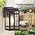 9.76'' Outdoor Wall Light Fixtures 2 Packs, Waterproof Porch Lights Lanterns, Exterior Modern Brown Wall Mount Lighting, Anti-Rust E26 Outside Scones for House Front Door Garage Patio, 2 Pack