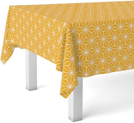 Martina Home Tafelzeil Polygon mosterd 250 x 140 cm