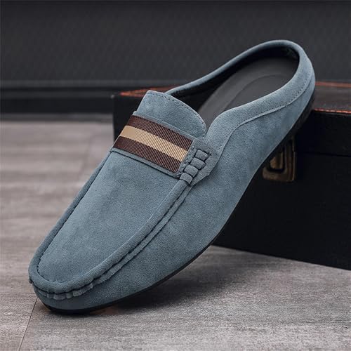 Men's Slippers Summer Breathable Slip-On Loafers Formal Wear Casual Open Back Business Casual Shoes2