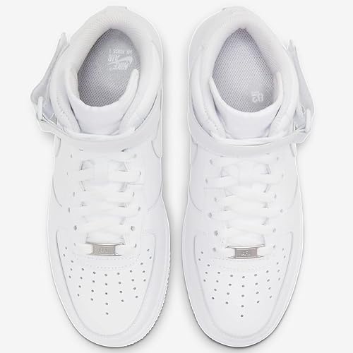 Miniatura 2 de Nike Air Force 1 Mid '07 Leather White 366731-100 para mujer