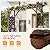 VINGLI Wooden Garden Arbor with Planter, Wedding Arch for Ceremony, Wood Garden Arbour Trellis for Plant Climbing, Pergola for Garden Backyard, Lawn, Outdoor (Dark Brown)