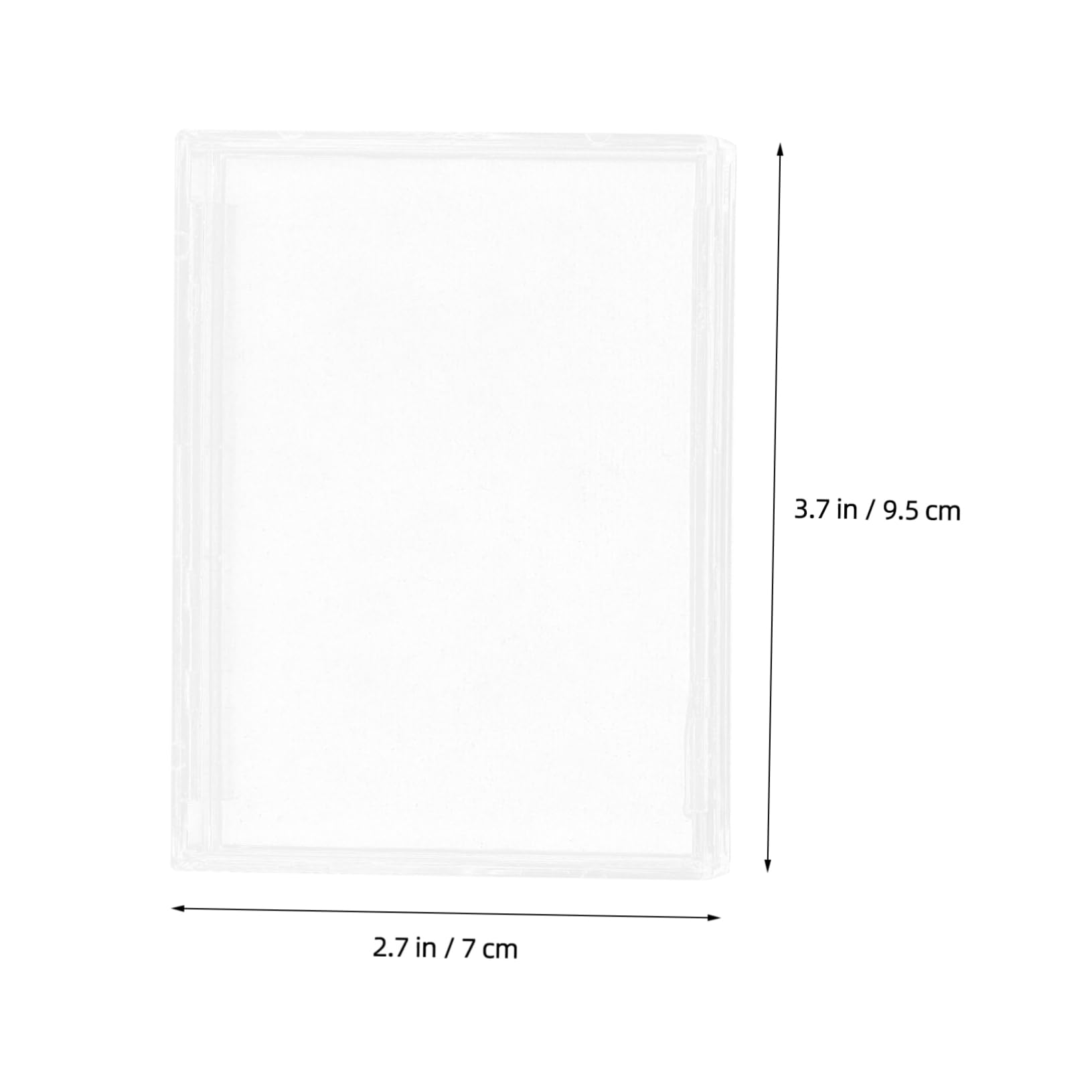 Uonlytech 4 Set Scatola Di Carte Protettivo Protettori Piccolo Protezione Chiaro Protettore Delle Carte Collezionabili Display Titolare Sottile Multiplo Trasparente Acrilico 10 Pezzi * 4