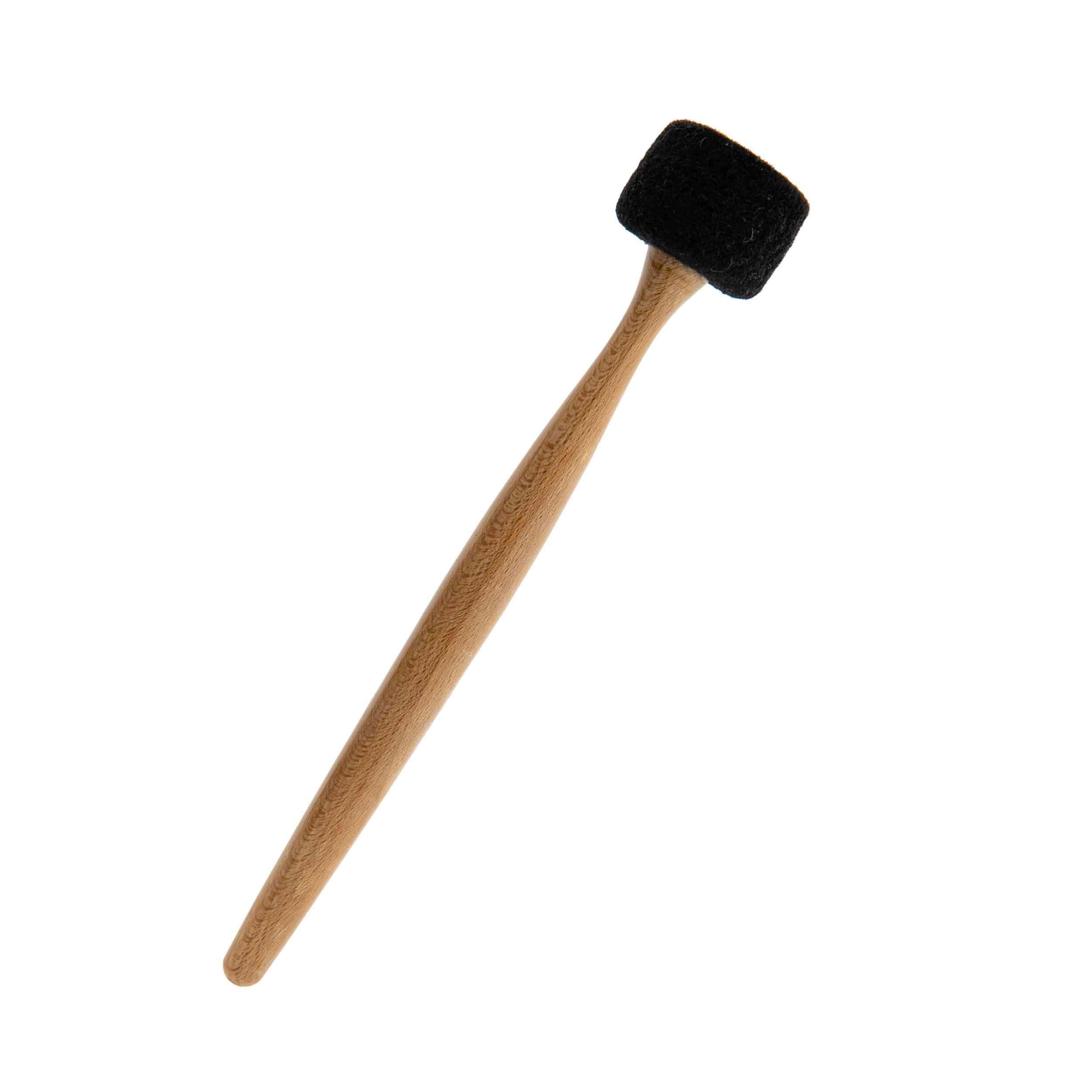 NKlaus 31cm Klöppel aus Holz mit hartem Filz - Klangstab, Kraftvoll, klar und langlebig, ideal für intensive Klänge bei Klangschalen und spirituellen Zeremonien, sorgt für starke Töne 16549