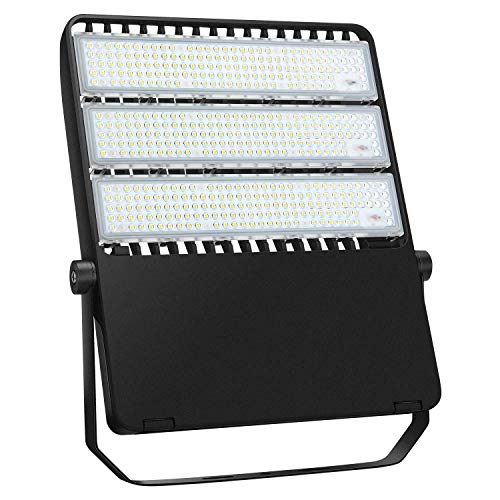 LEDMO 400W LED Flood Light (2500W Equivalent) Amazingly Bright 56,000LM 5000K Adjustable Mount Stadium Lights Outdoor LED Arena Lights Commercial Lighting Fixture for Backyard|Court|Warehouse|Yard