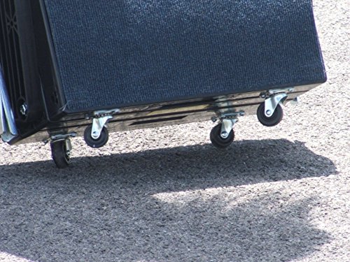 Pet Loader® Light 16" Wide Platform, 4-Step with Wheels