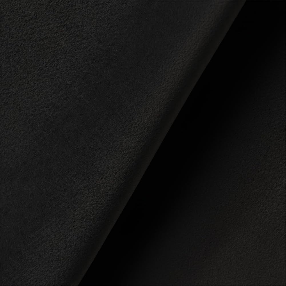 Car Upholstery Fabric 79"x60" (200x152cm) - Heavy Duty Waterproof Headliner Material with Foam Backing for Auto, DIY, Door Panels & Home Projects - Smooth Texture (Black/Grey) (Black)