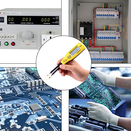 Digital Smd Tester 6000 Counts Smd Meter Handheld Multimeter Tweezer Resistance Capacitance Tester Lcr Meters With Spare Test Leads And Pocket Case (Battery Included) #TOP5