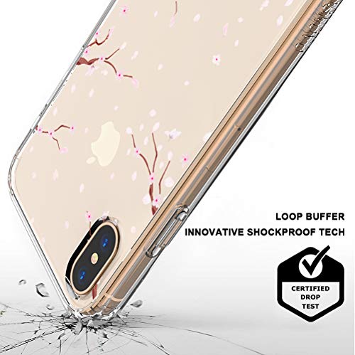 Mosnovo Cherry Blossom Women Floral Flower Pattern Clear Design Transparent Plastic Hard Back Iphone Xs Max Cases With Tpu Bumper Protective Case Cover For Iphone Xs Max #TOP2