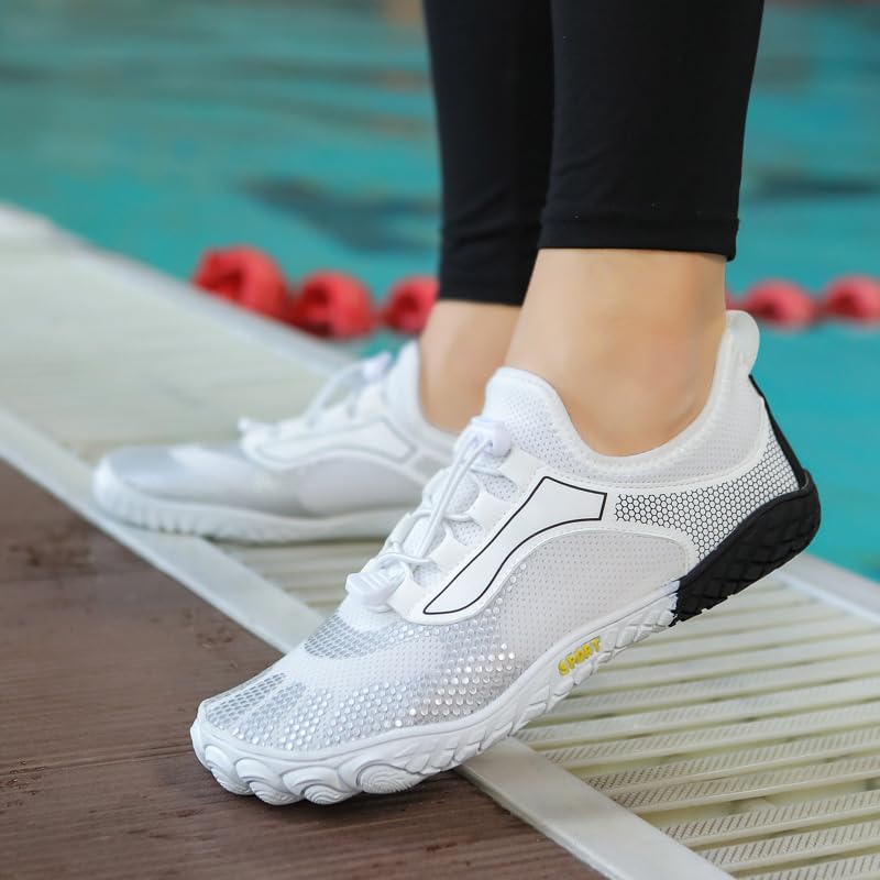 Water Shoes for Women Men Barefoot Shoes with Wide Toe Box Quick Dry Non-Slip Breathable Barefoot Water Shoes Beach Pool Aqua Swim Surf Hiking Walking Shoes4