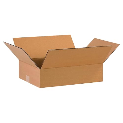 BOXES FAST Cajas de cartón corrugado de 16 x 12 x 4, planas de 16 pulgadas de largo x 12 pulgadas de ancho x 4 pulgadas de alto, paquete de 25