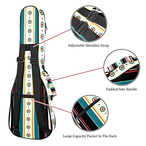 Sac de transport pour ukulélé ténor matelassé et imperméable