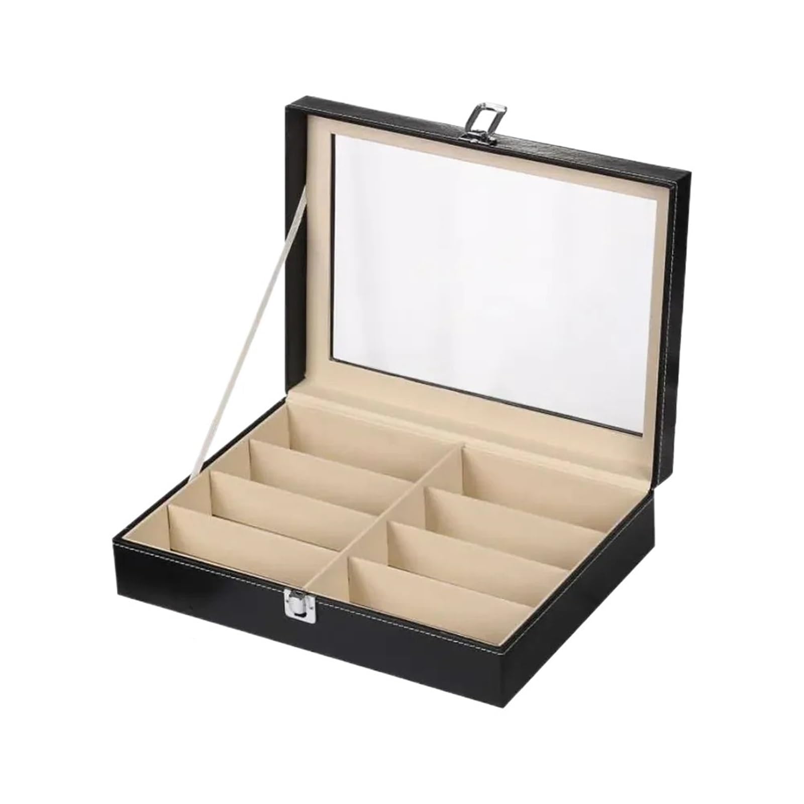 1 Stück Sonnenbrillen-Organizer, Leder, Brillen-Sammler, Brillen-Vitrine, Aufbewahrungsbox Für Brillen