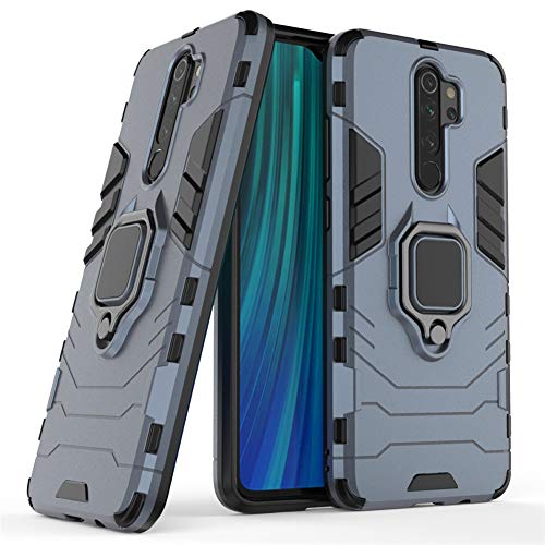 Compatible con Redmi Note 8 Funda, Anillo Metálico Sujeción Soporte