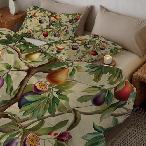 Housse de couette fruit de la passion microfibre douce infroissable 240x260