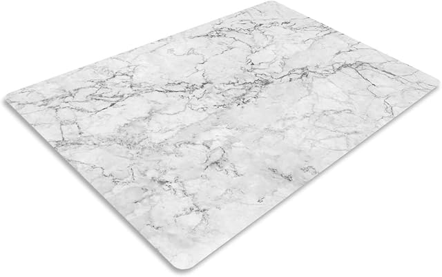 Pagnanno. Chopping Board-Catering Cutting Set-Kitchen Board-Glass Worktop Savers-Sink Chopping Board-Large-Worktop Protectors Heat Resistant-Marble Effect Grey (Design 1, 40 x 30 cm (Pack of 1))