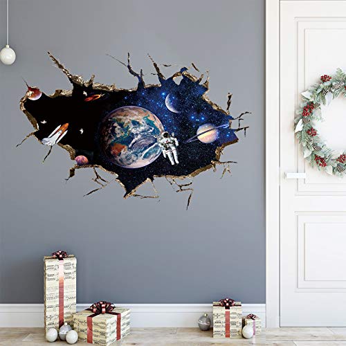 Vinilos Decorativos 3D Astronauta Galaxia Universo DILIBRA