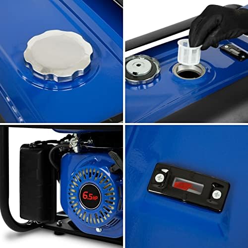 Bild 3 - EBERTH 3000 Watt Notstromaggregat Stromerzeuger Stromaggregat mit 6,5 PS Benzinmotor, 4-Takt, luftgekühlt, 2x 230V, 1x 12V, Seilzugstart, Automatischer Voltregler AVR, Ölmangelsicherung, Voltmeter